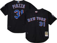 Mitchell & Ness Men's Mitchell & Ness Mike Piazza Black New York Mets Cooperstown Collection 2000 Batting Practice Jersey