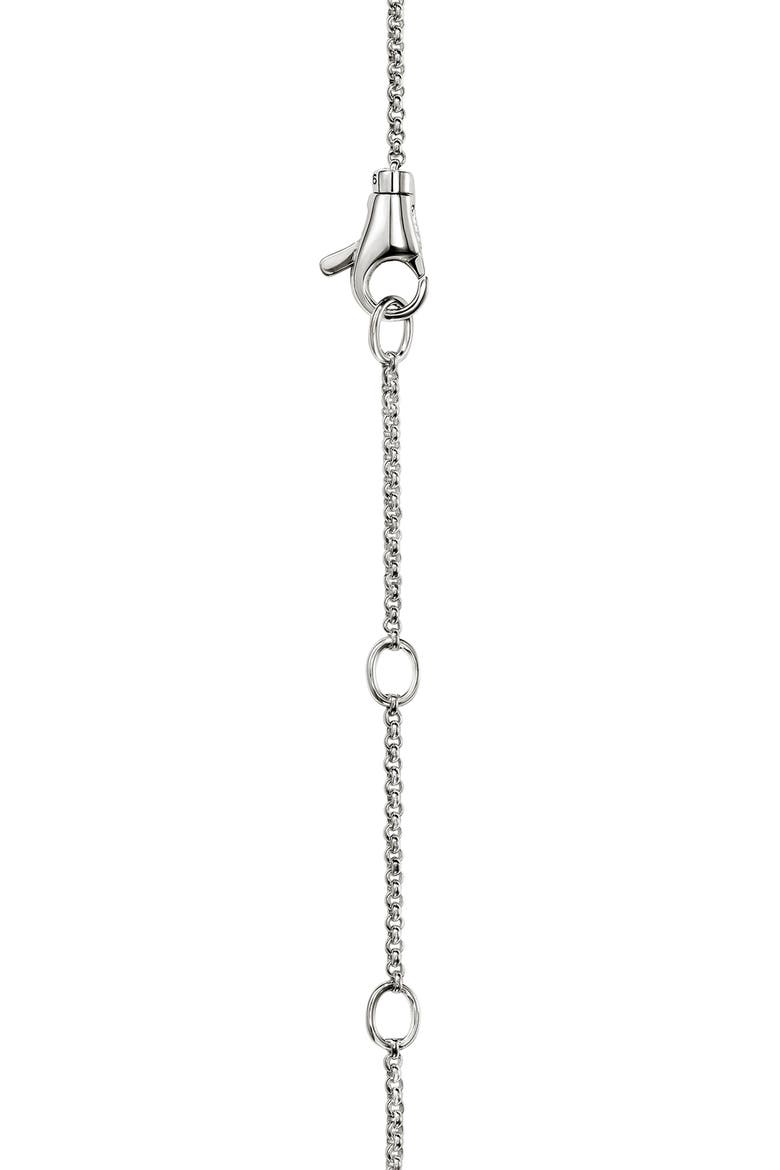 Heishi Sterling Silver London Blue Topaz Pendant Necklace, Alternate, color, LONDON BLUE TOPAZ