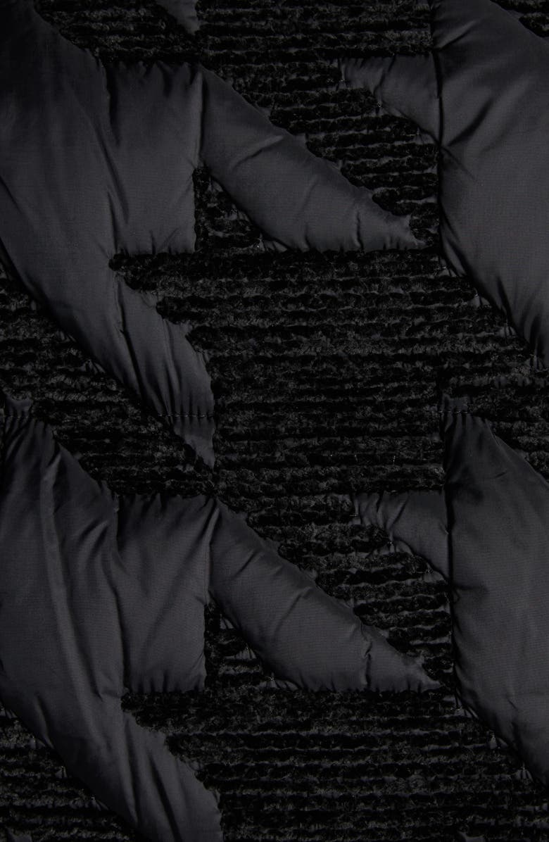 Moncler Evandra Houndstooth Down Puffer Jacket, Alternate, color, 