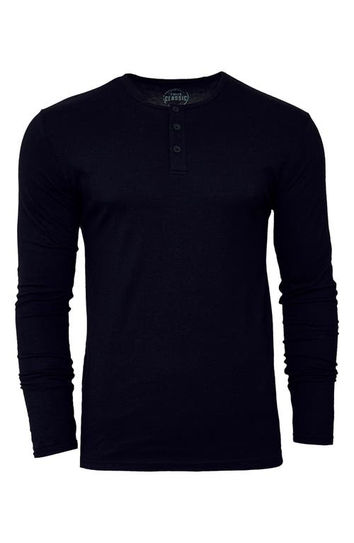 True Classic Performance Henley In Blue
