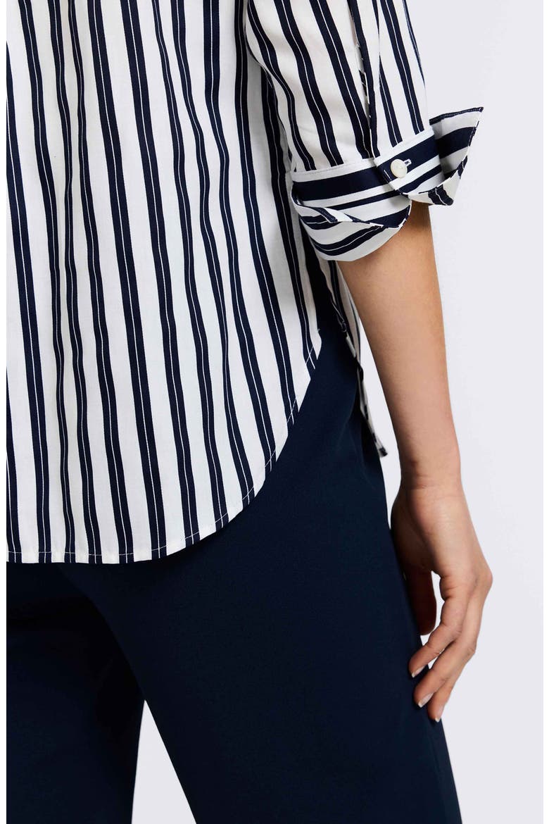 Madison Stripe Shirt, Alternate, color, NAVY/WHITE