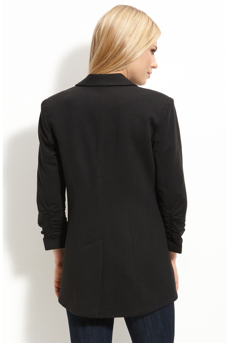 Gibson Knit Riding Jacket, Alternate, color, BLACK