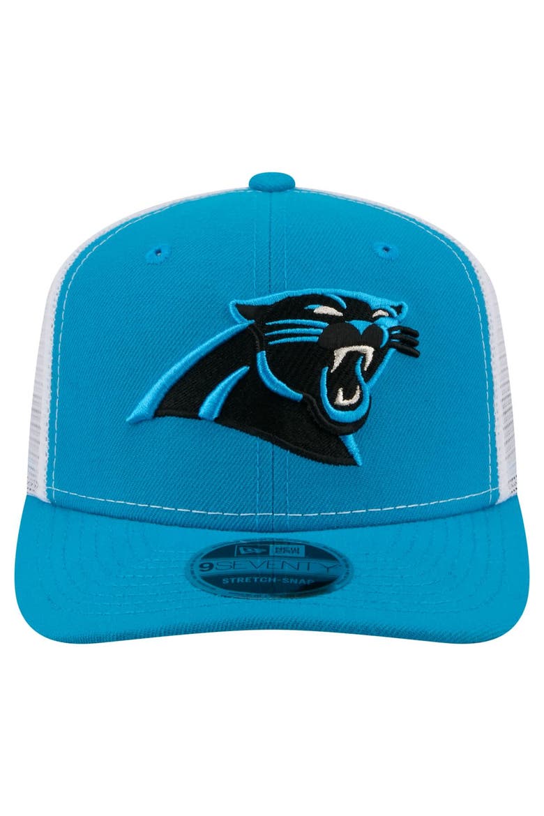 Men's New Era  Blue Carolina Panthers 9SEVENTY Trucker Adjustable Hat, Alternate, color, Blue