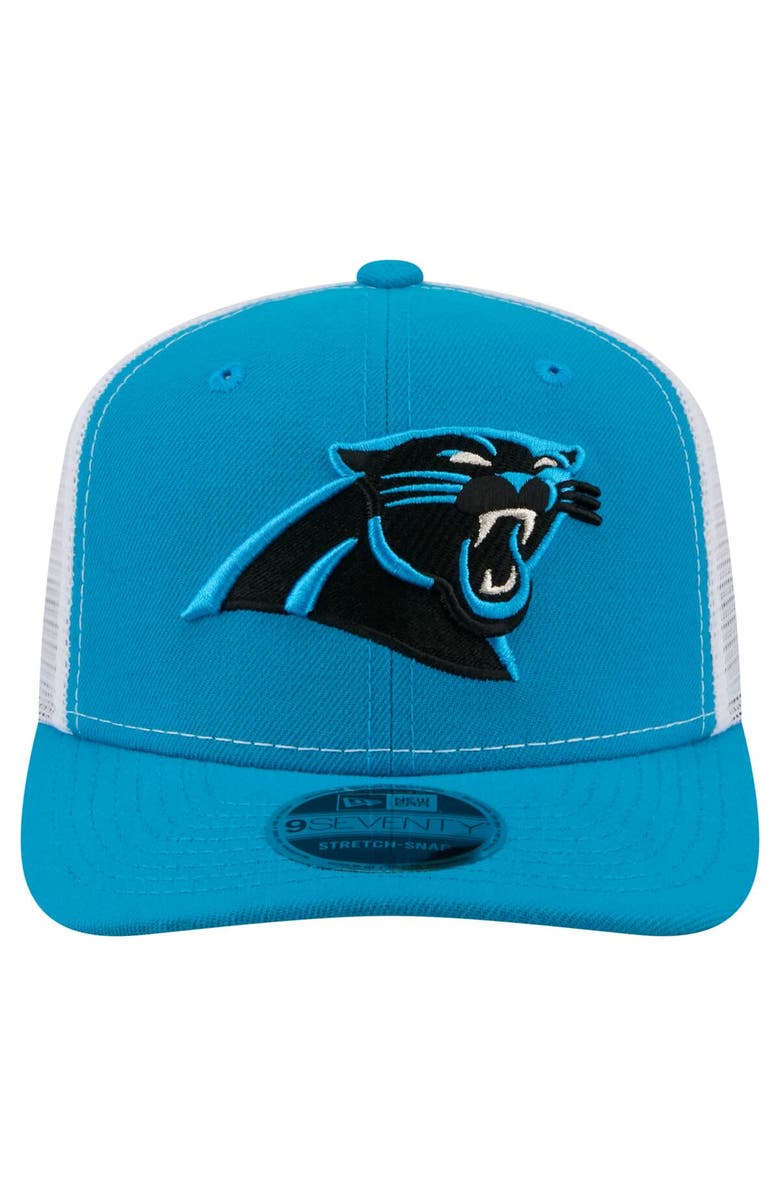 New Era Men's New Era Blue Carolina Panthers 9SEVENTY Trucker Adjustable Hat, Alternate, color, Blue