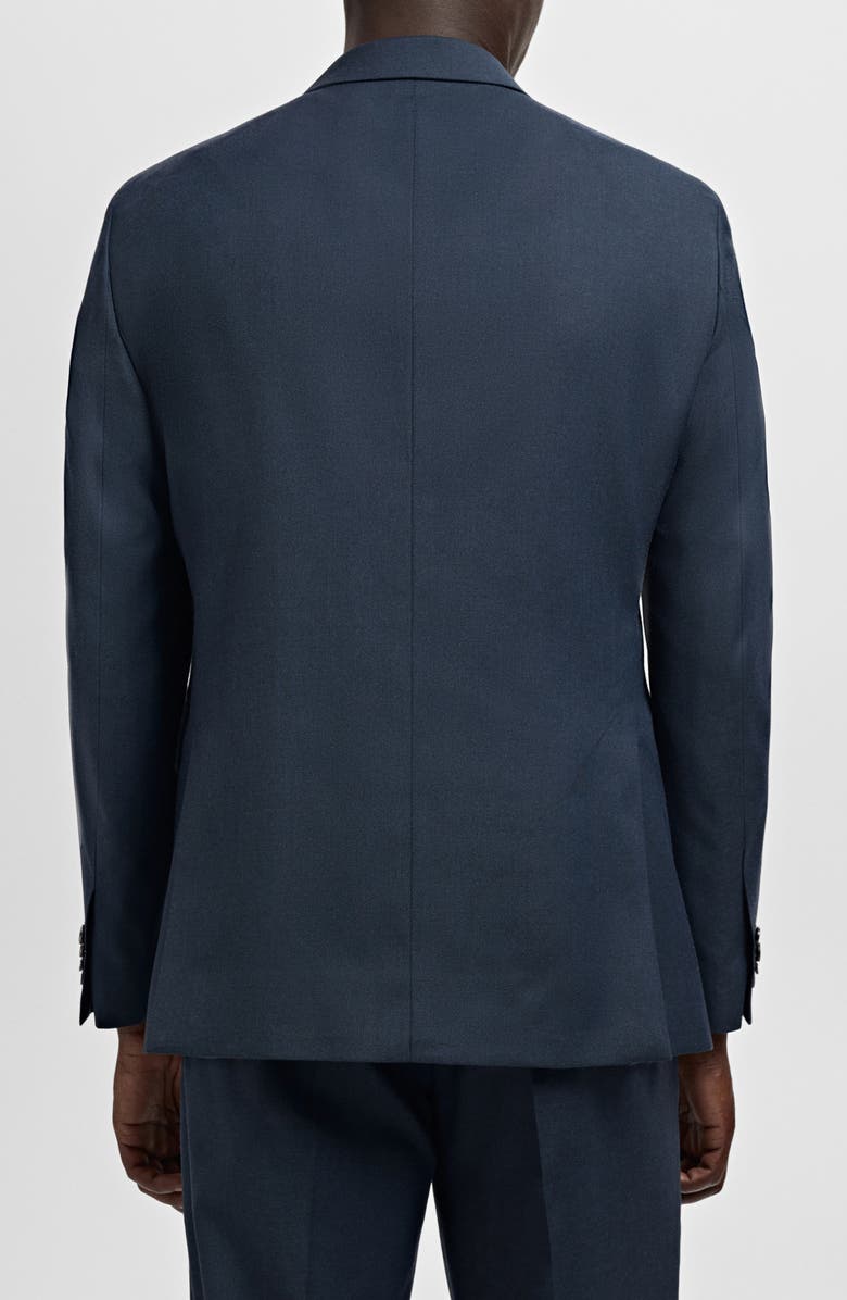 MANGO London Regular Fit Navy Blazer, Alternate, color, Navy