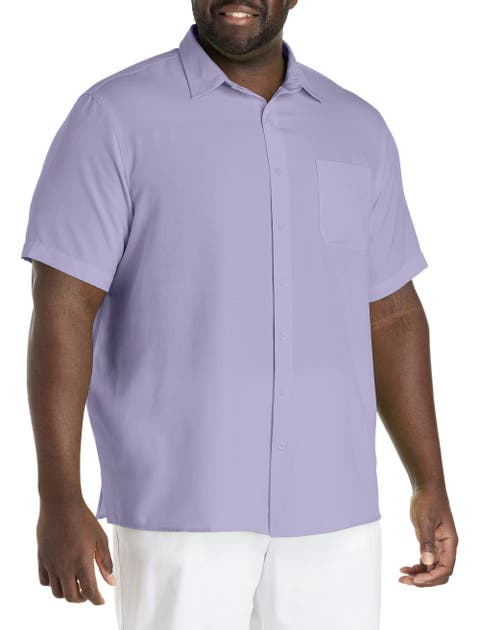 Microfiber Comfort Grid Sport Shirt