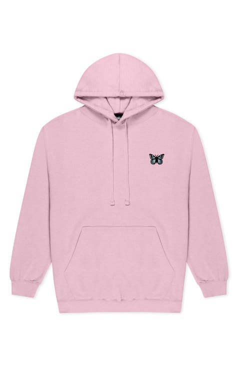 Womens Butterfly Midweight Hooded Sweatshirt