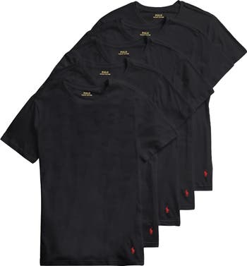Polo Ralph Lauren 5-Pack Slim Fit Crewneck T-Shirts Nordstrom