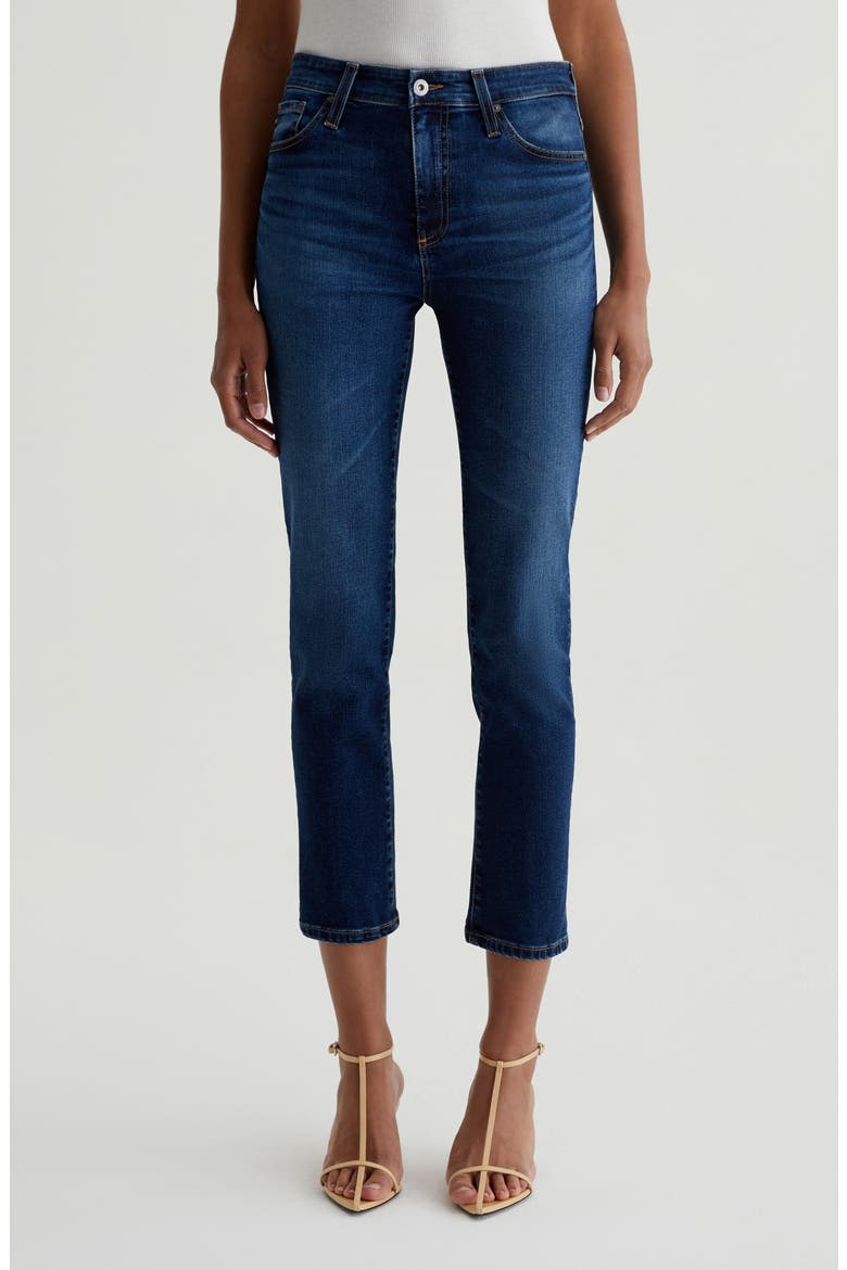 Mari Mid Rise Slim Straight Crop Jeans, Main, color, CATALOGUE