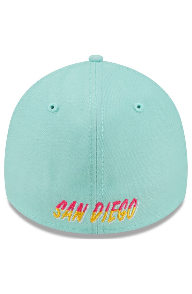 New Era Men's New Era Mint San Diego Padres 2022 City Connect 39THIRTY Flex Hat, Alternate, color,