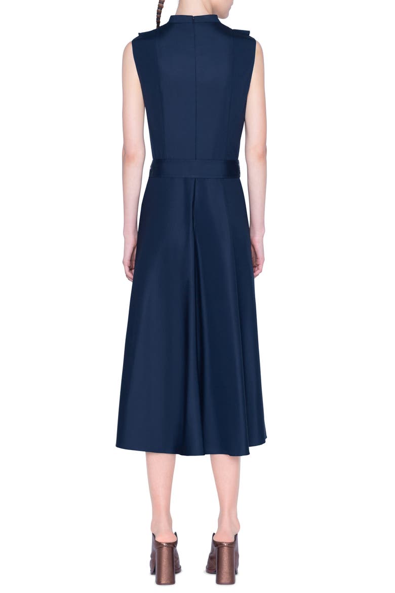 Ruffle Sleeveless Midi Dress, Alternate, color, NIGHT SKY