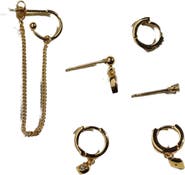 Nickel & Suede Dainty Earrings Set