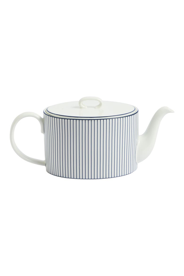 Gio Bone China Teapot, Main, color, BLUE/ WHITE