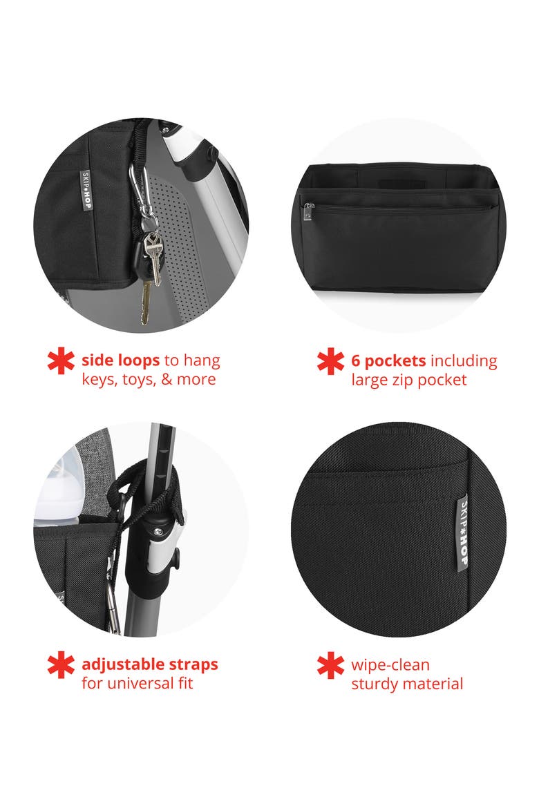 Grab & Go Ultra Stroller Organizer, Alternate, color, BLACK