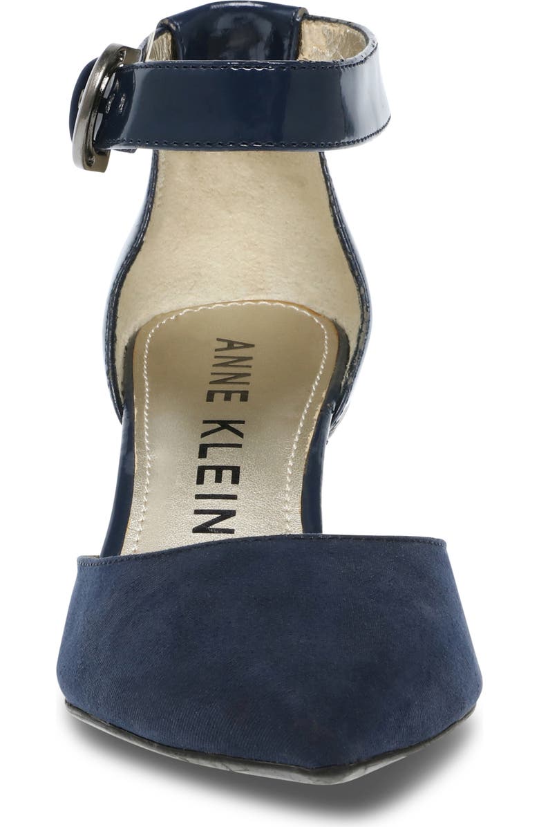 Anne Klein Fabulist Pointed Toe Pump, Alternate, color, Navy