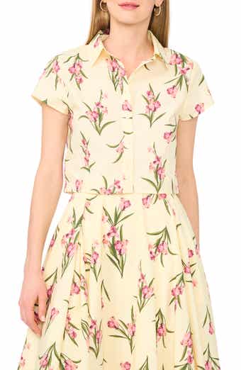 Ted Baker Cap Sleeve Button Up Shirt