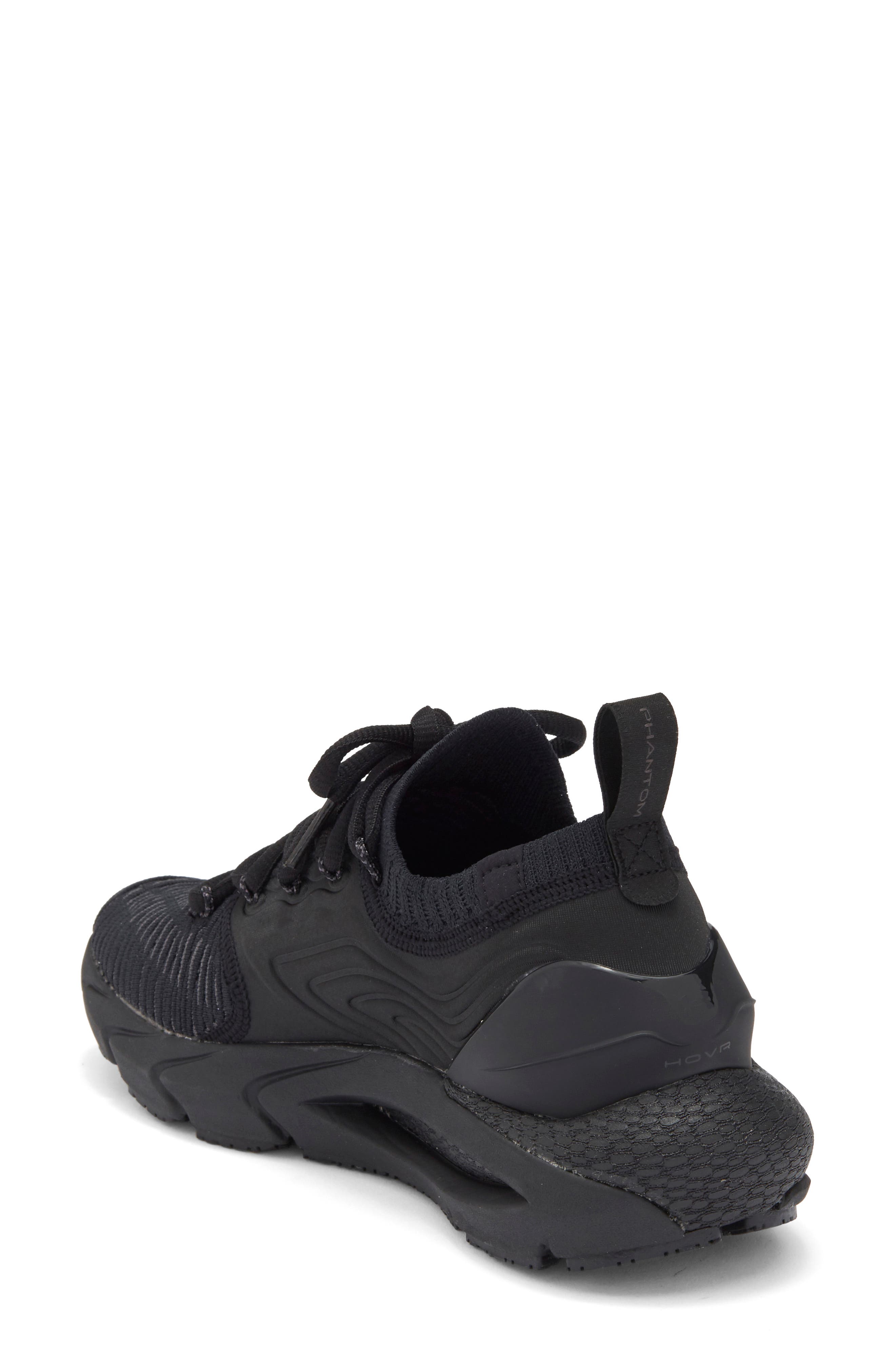 Under Armour Hovr Phantom 2 Running Shoe, Alternate, color, Black / Jet Gray / Black