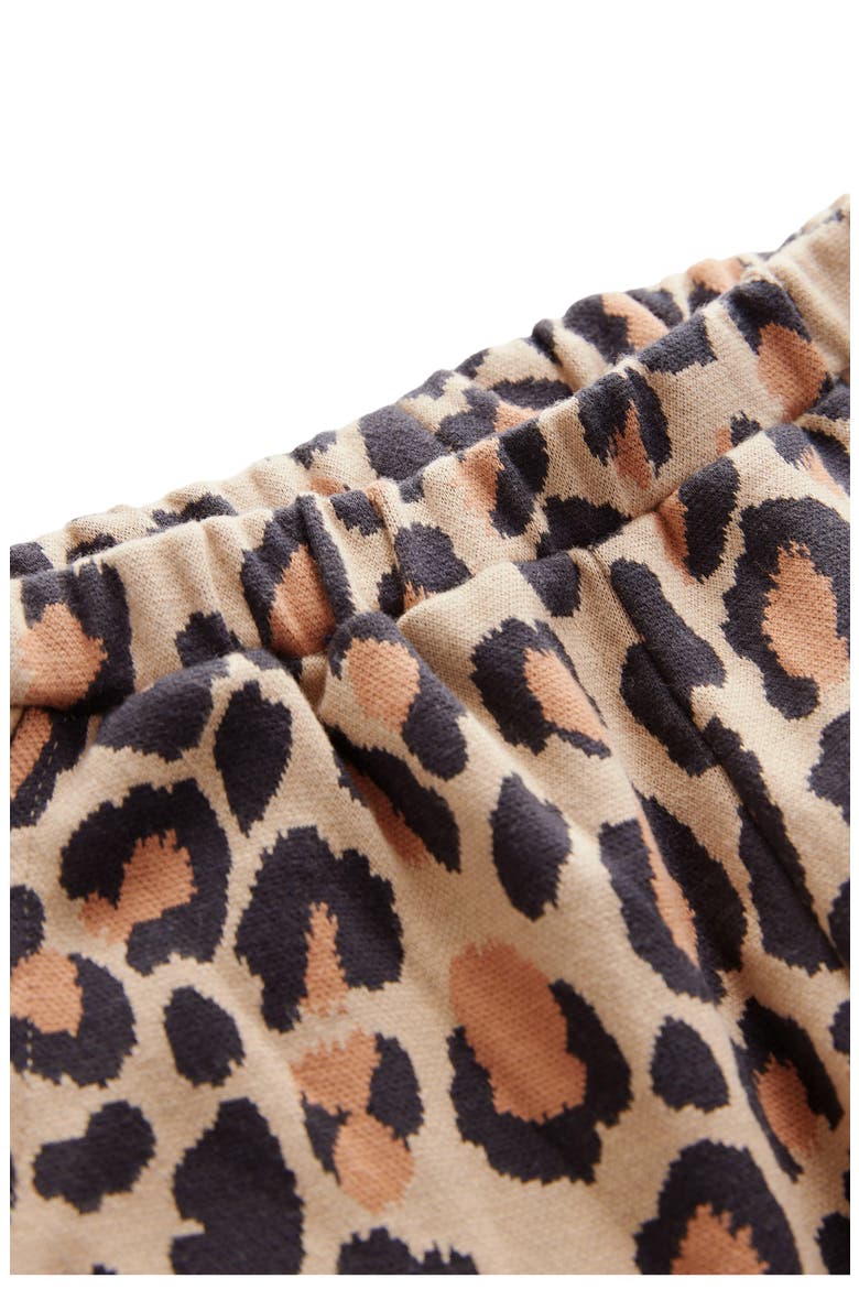 Kids' Leopard Print Barrel Pants, Alternate, color, BROWN MULTI