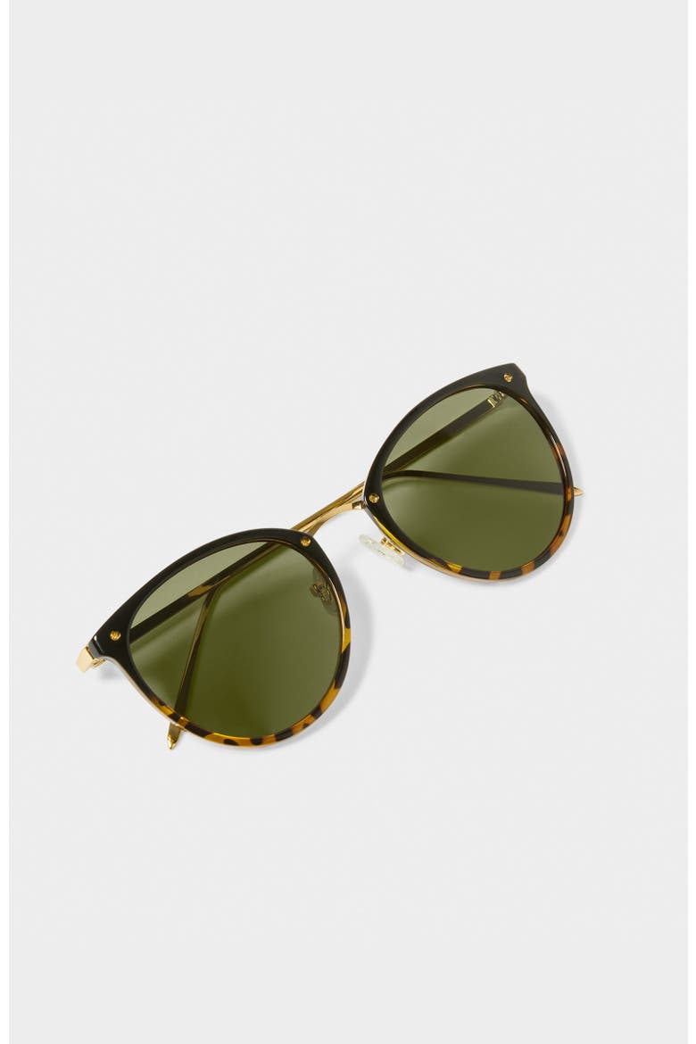 Santorini Sunglasses, Alternate, color, Gradient Black Tortoiseshell