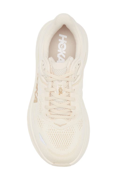 Hoka Bondi 9 Running Shoe In Vanilla/birch
