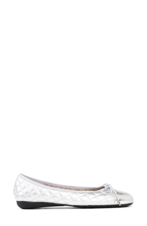 Paul Mayer Cap Toe Quilted Ballet Flat