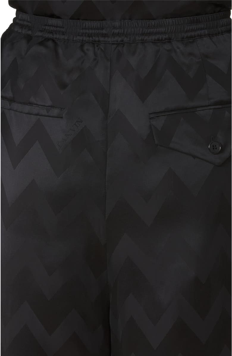 Lanvin Fluid Pants In Jacquard Viscose, Alternate, color, 