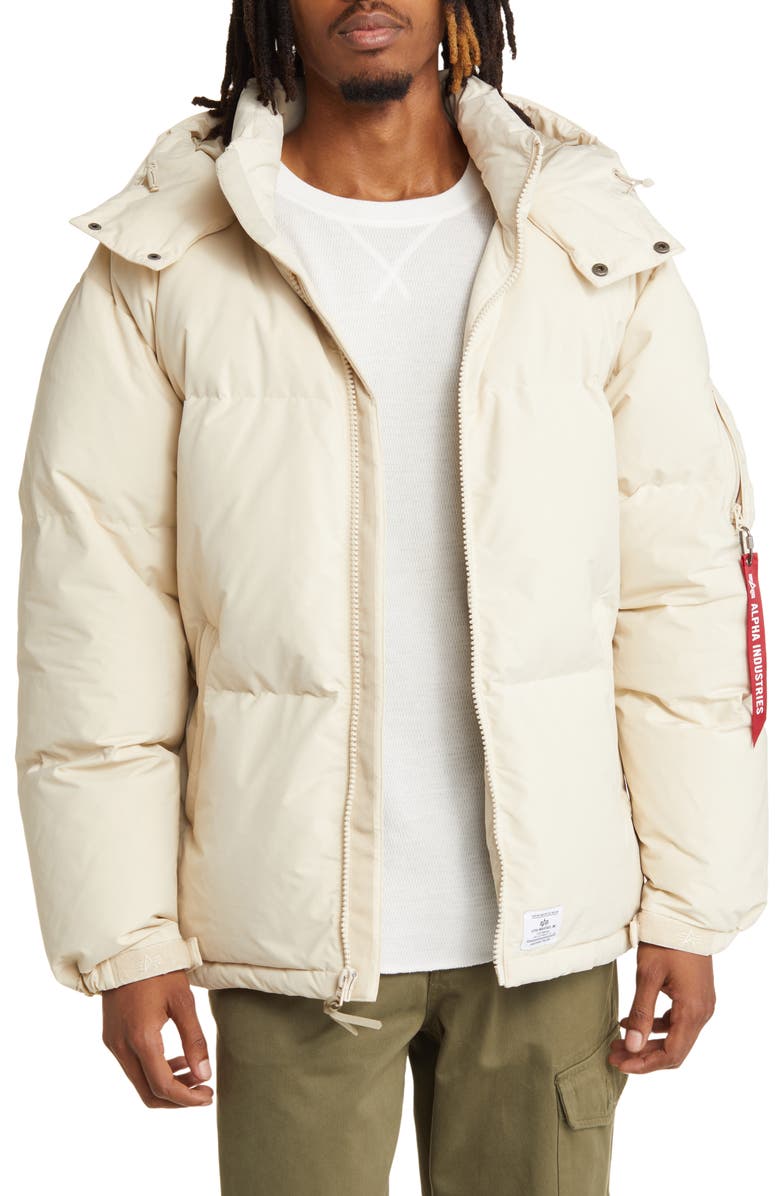 Alpha Industries Puffer Parka, Main, color, Limestone