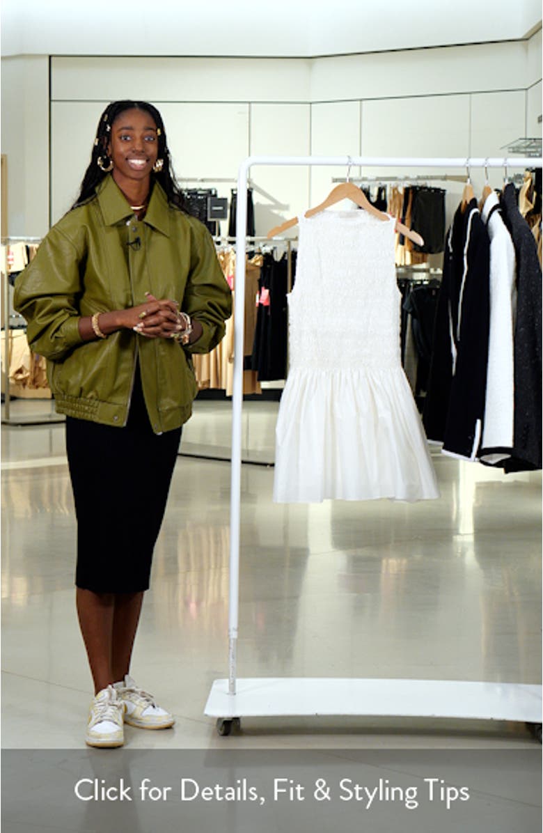 Noa Smocked Minidress, sales video thumbnail