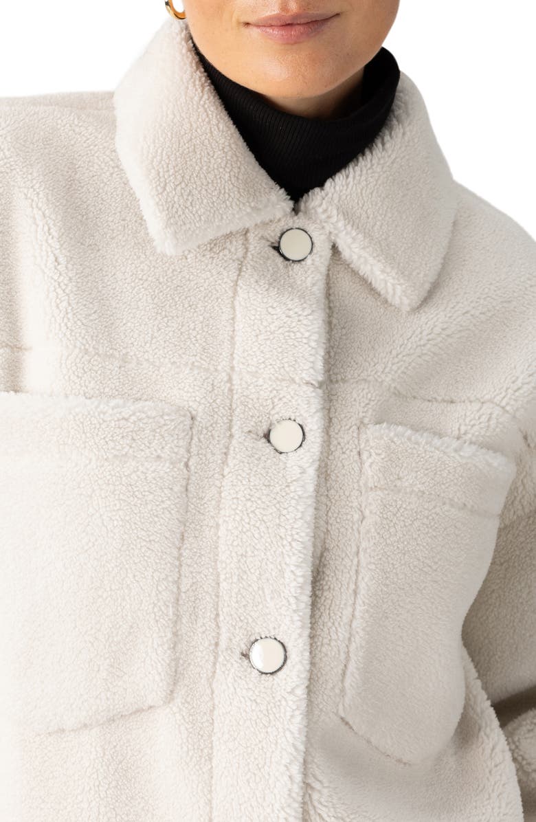 Sanctuary Cozy High Pile Fleece Shirt Jacket, Alternate, color, 