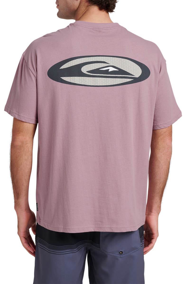 Quiksilver Saturn Tech Graphic T-Shirt, Alternate, color, Elderberry
