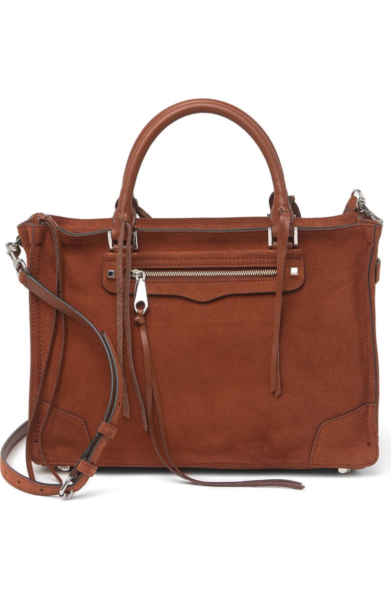 Rebecca Minkoff Regan Leather Satchel Tote, Main, color,