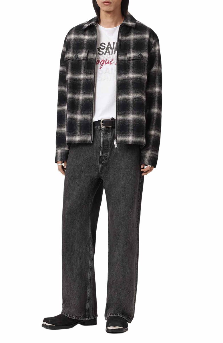 AllSaints Graphite Graphic T-Shirt, Alternate, color, Optic White