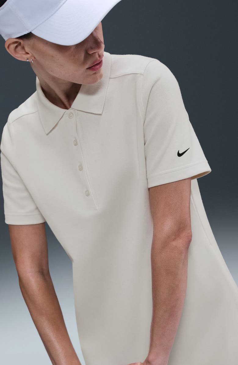 Nike Dri-FIT Polo Golf Dress, Alternate, color, Sail/ Black