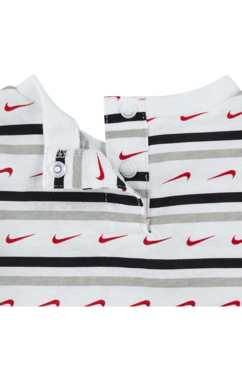 Nike Swoosh Stripe Romper, Alternate, color,