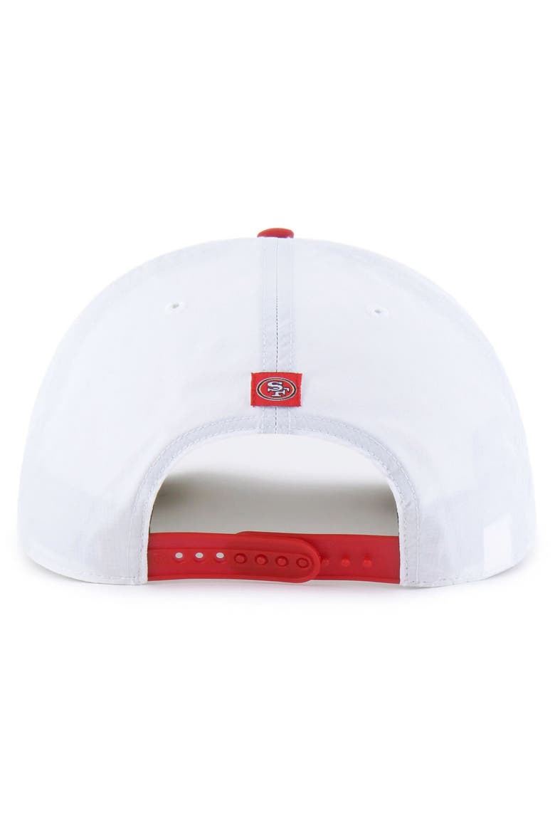 Men's '47 White/Scarlet San Francisco 49ers Suburbia Hitch Two-Tone Adjustable Hat, Alternate, color, White