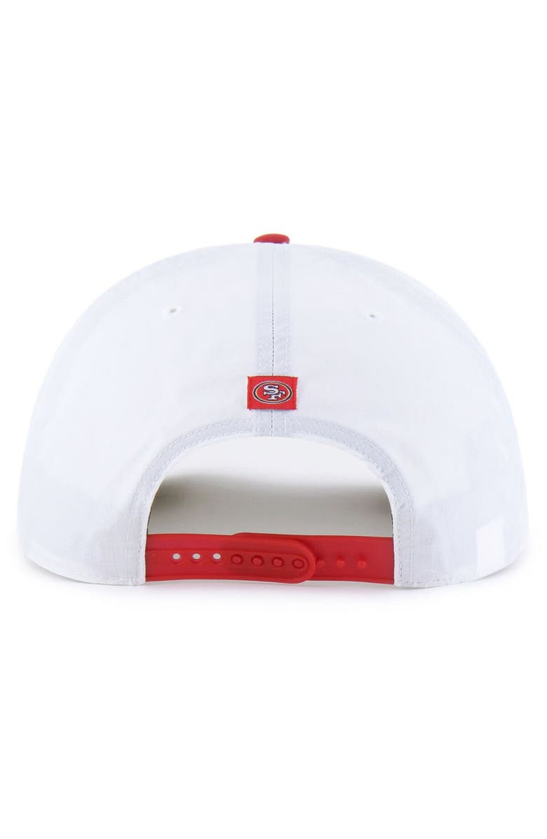 '47 Men's '47 White/Scarlet San Francisco 49ers Suburbia Hitch Two-Tone Adjustable Hat, Alternate, color, White
