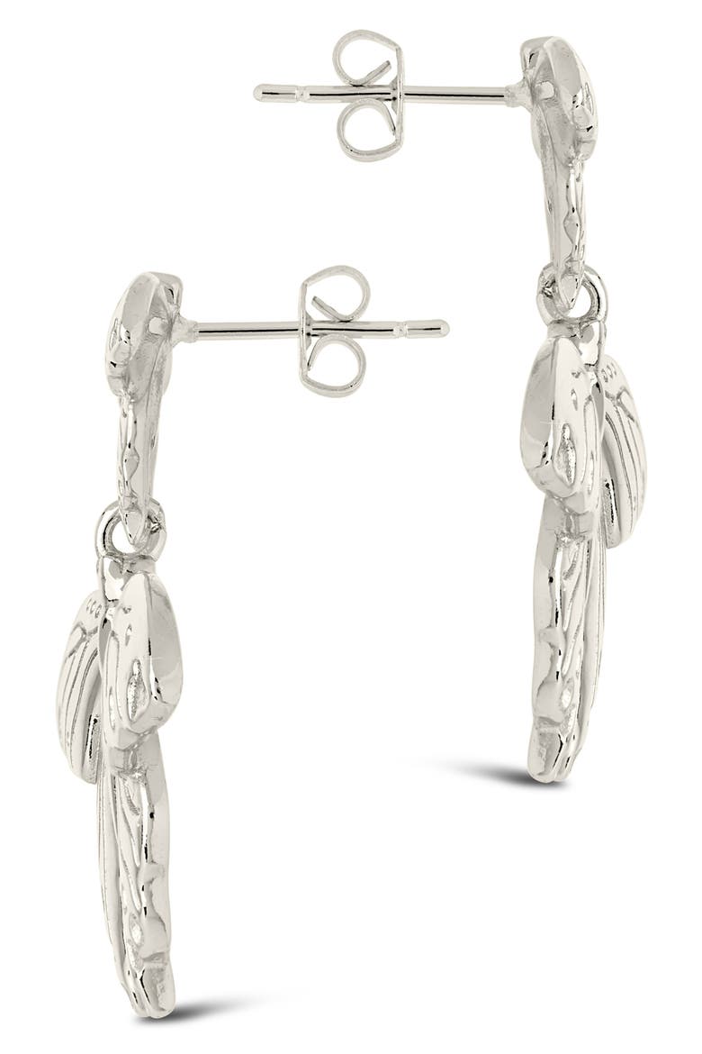 Rowena Butterfly Stud Earrings, Alternate, color, SILVER
