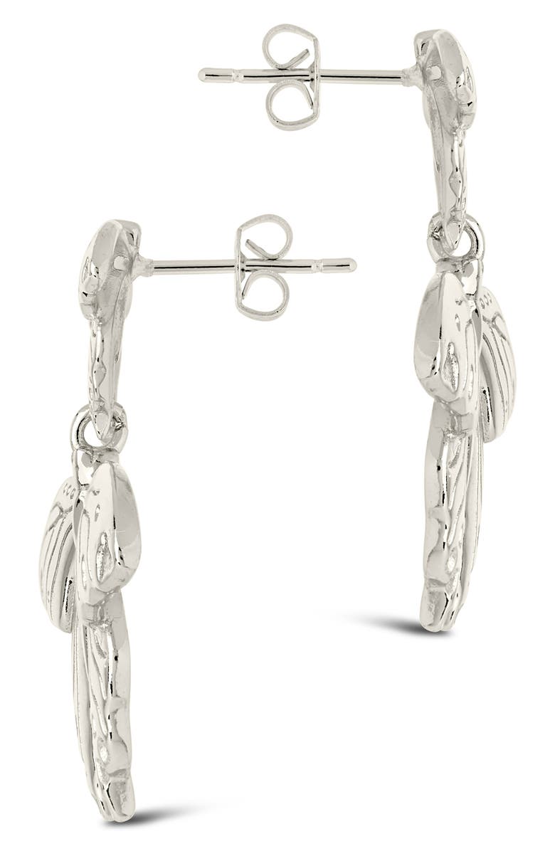 Sterling Forever Rowena Butterfly Stud Earrings, Alternate, color, Silver