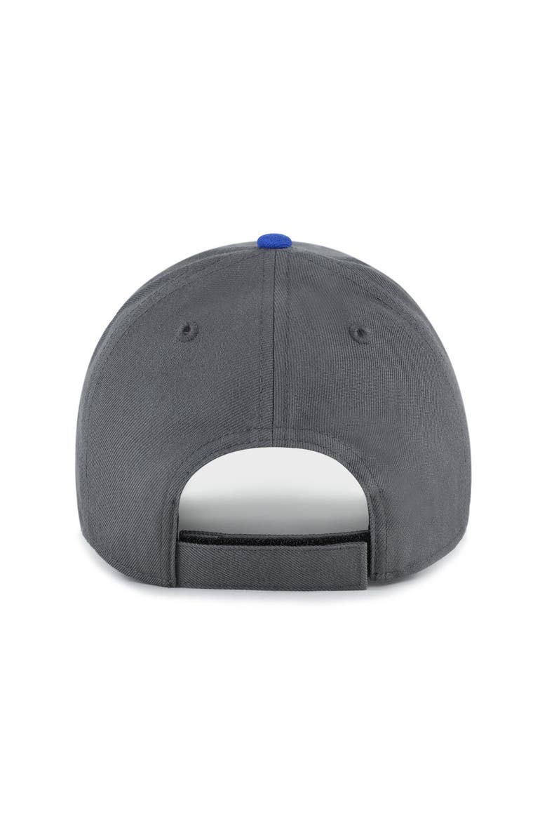Men's '47 Charcoal Indianapolis Colts Split Block MVP Adjustable Hat, Alternate, color, Charcoal