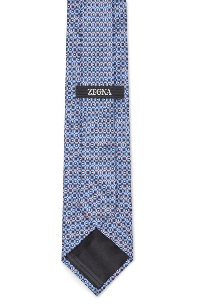 ZEGNA TIES Geometric Silk Tie, Alternate, color, 