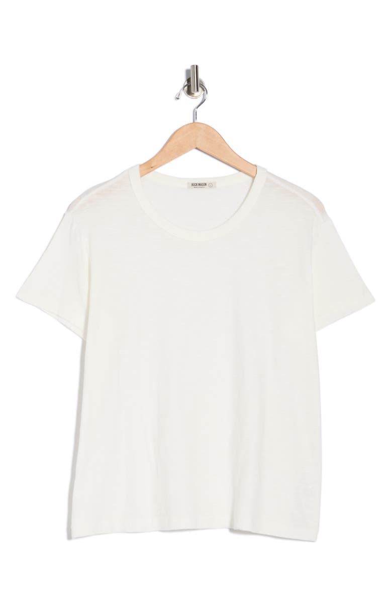 BUCK MASON Slub Easy Crewneck T-Shirt, Alternate, color, White