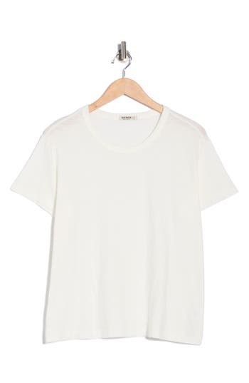 Buck Mason Slub Easy Crewneck T-shirt In White