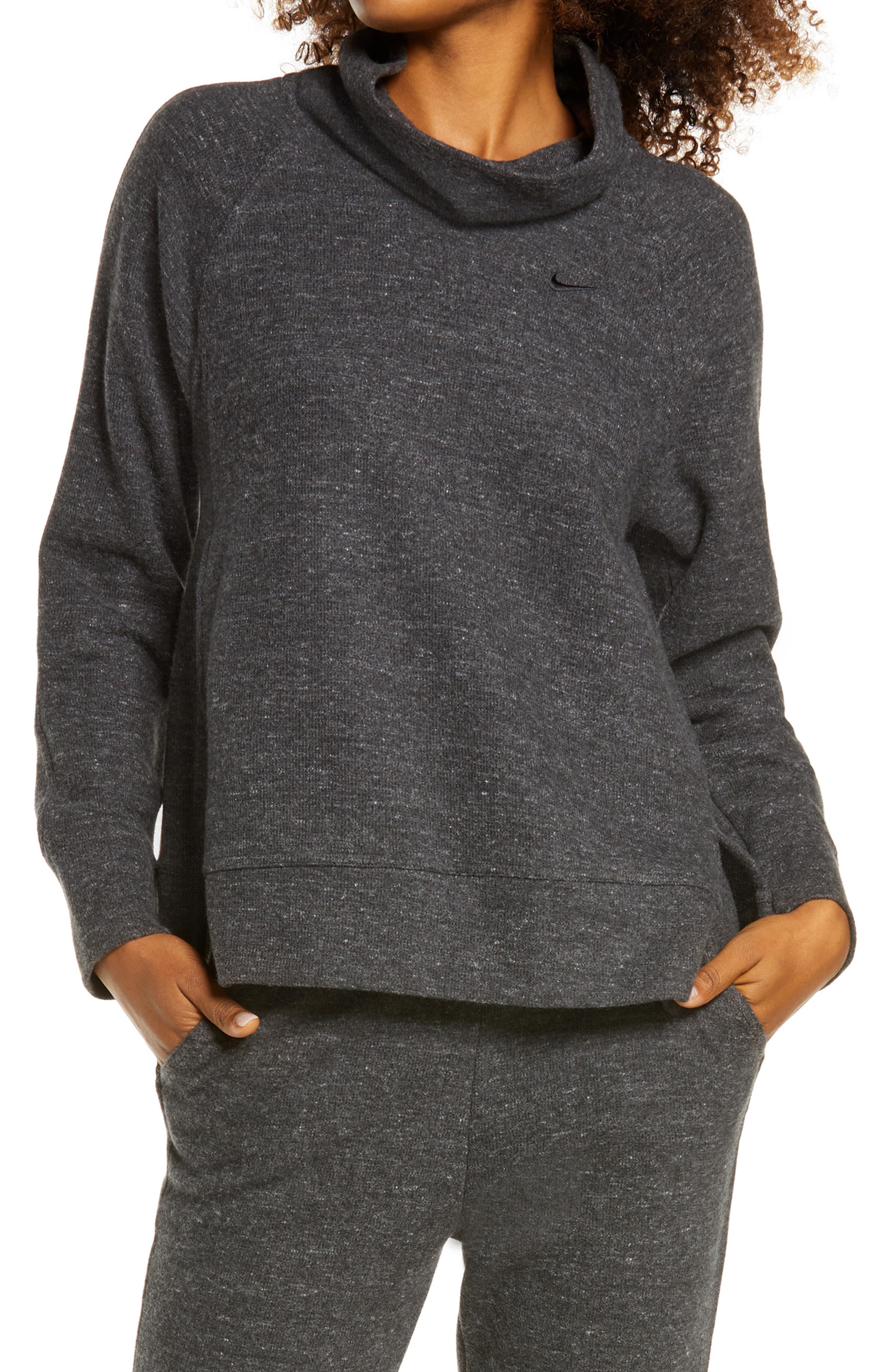 nike therma cowl neck pullover