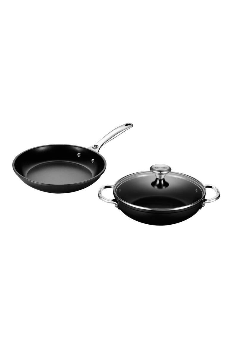 3-Piece Toughened Nonstick PRO Set, Alternate, color, SILVER/BLACK