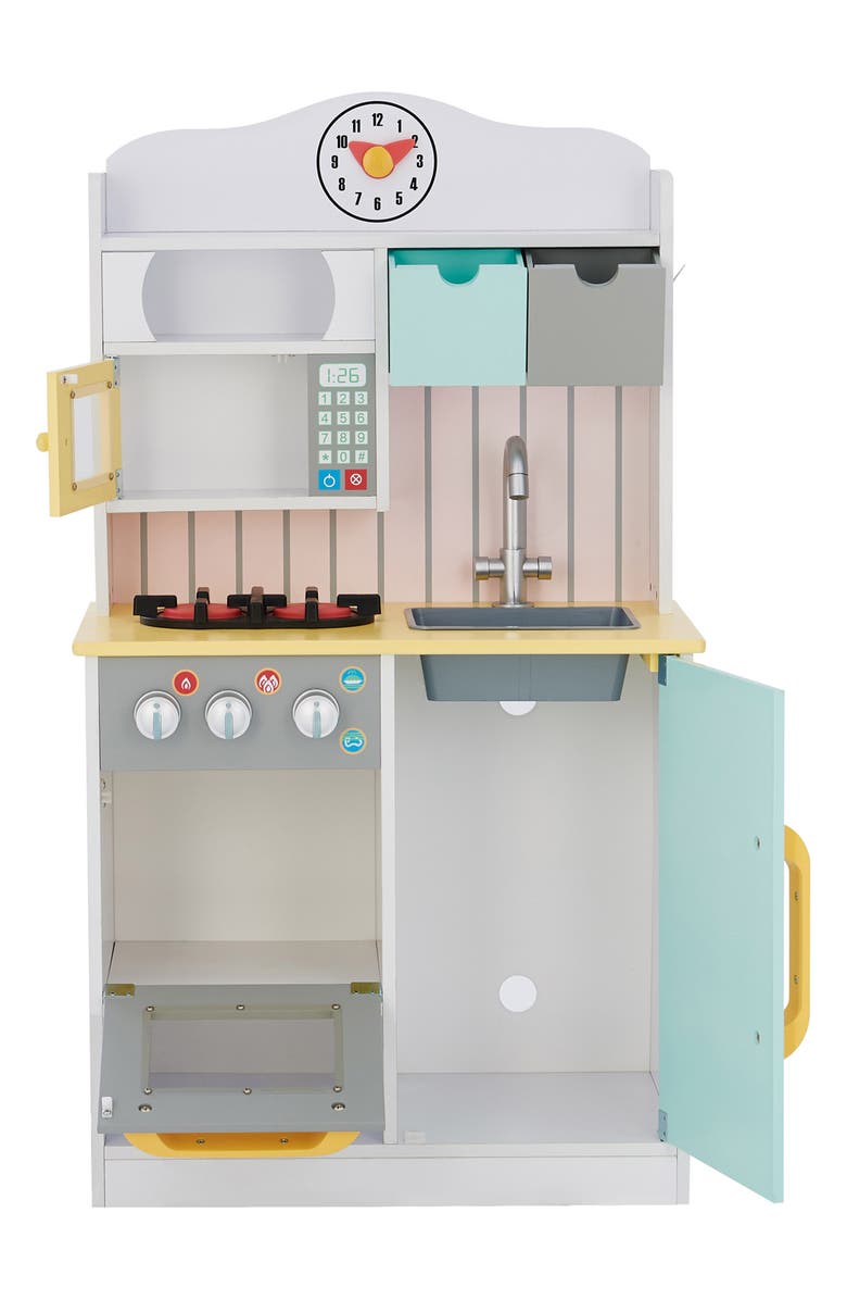 Teamson Kids Little Chef Florence Kitchen Playset, Alternate, color, White/ Green/ Yellow