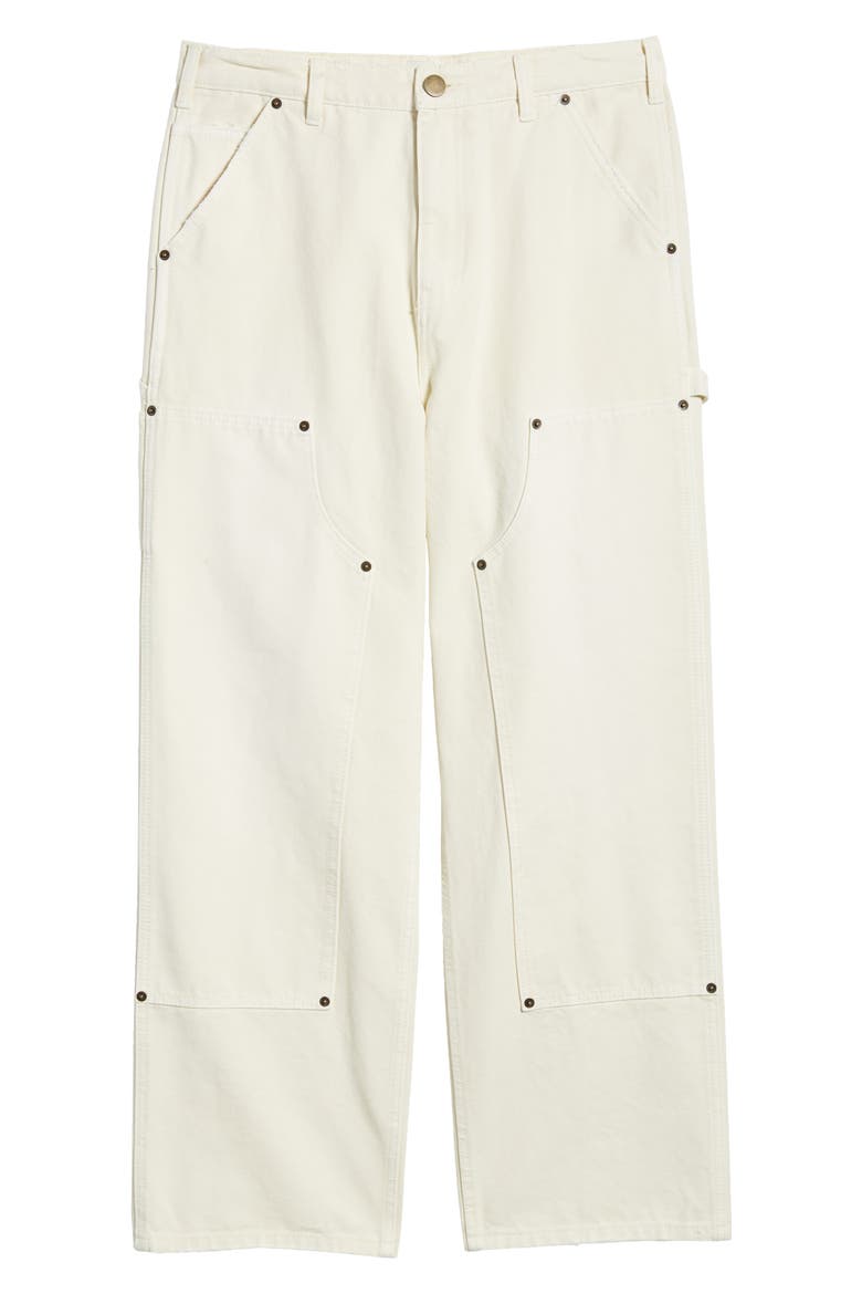 Relaxed Fit Denim Carpenter Pants, Alternate, color, PARCHMENT