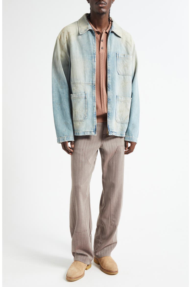 Journey Mackenzie Denim Work Jacket, Alternate, color, LIGHT BLUE