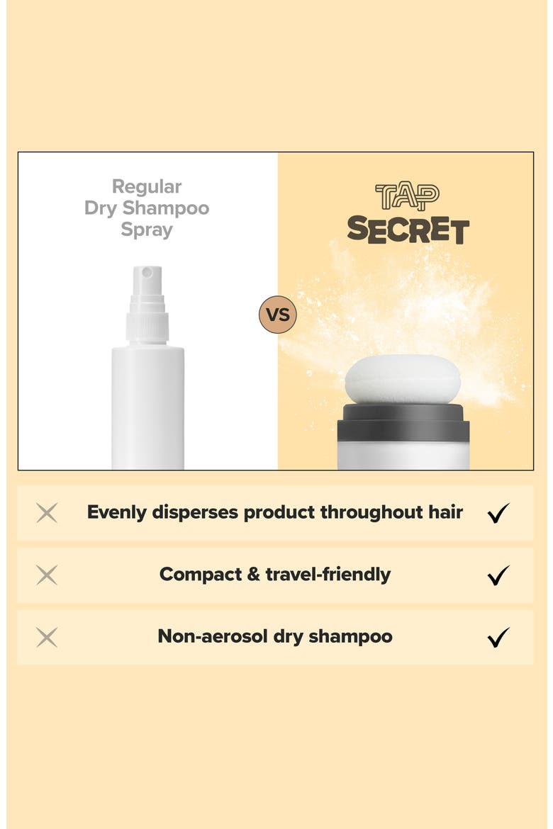 Tap Secret Mattifying Dry Shampoo Powder, Alternate, color, NO COLOR