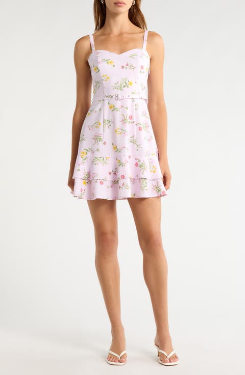 Margote Floral Print Ruffle Dress