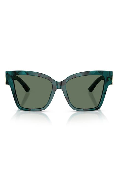 54mm Gradient Square Sunglasses